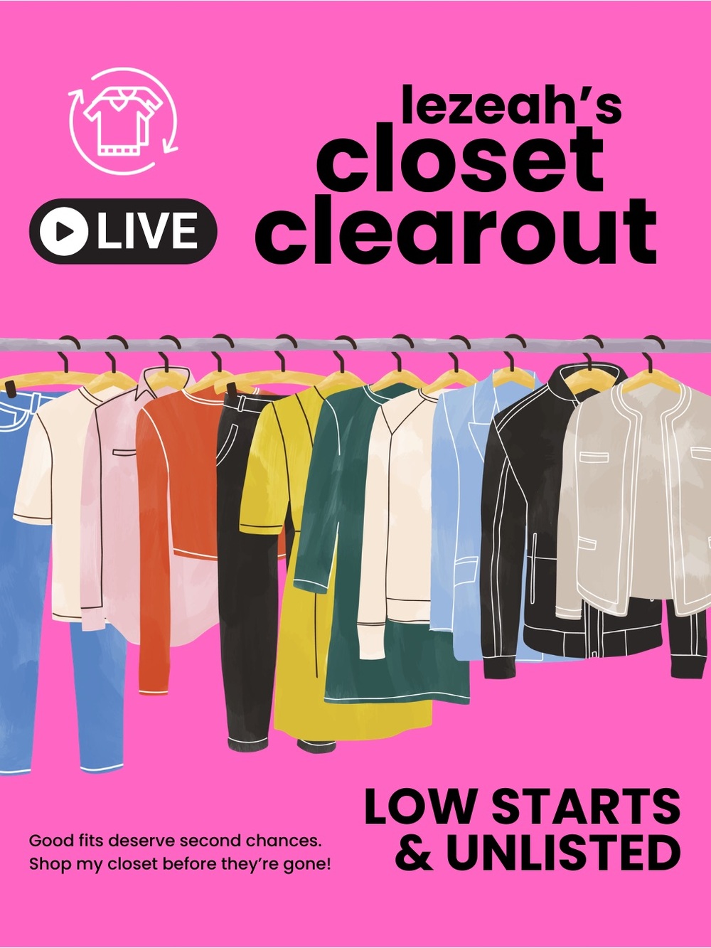 $3+ LEZEAH’S CLOSET CLEAROUT - UNLISTED